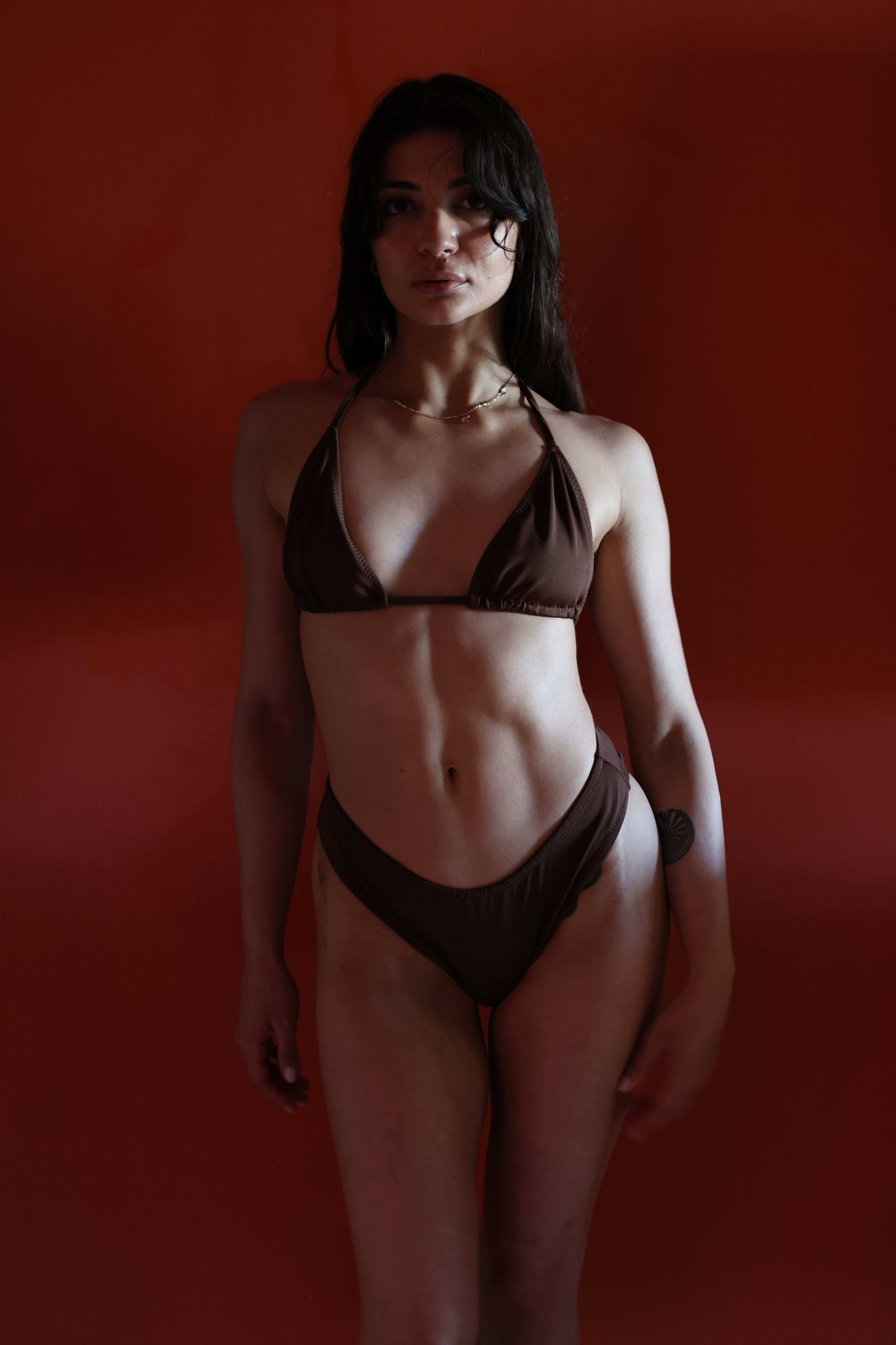 Coffee Bean' Trio Bikini Top