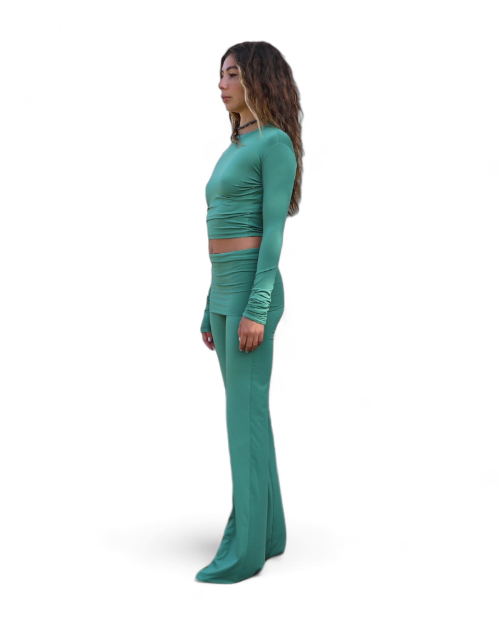 Fresh Mint' Ava Long Sleeve Top