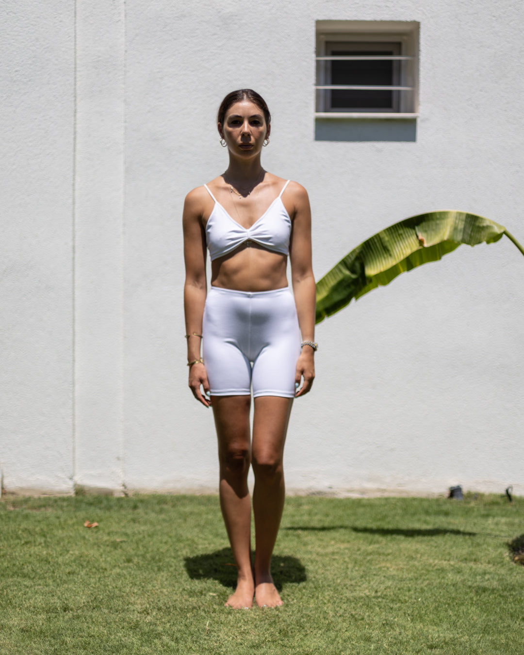 White Biker Shorts
