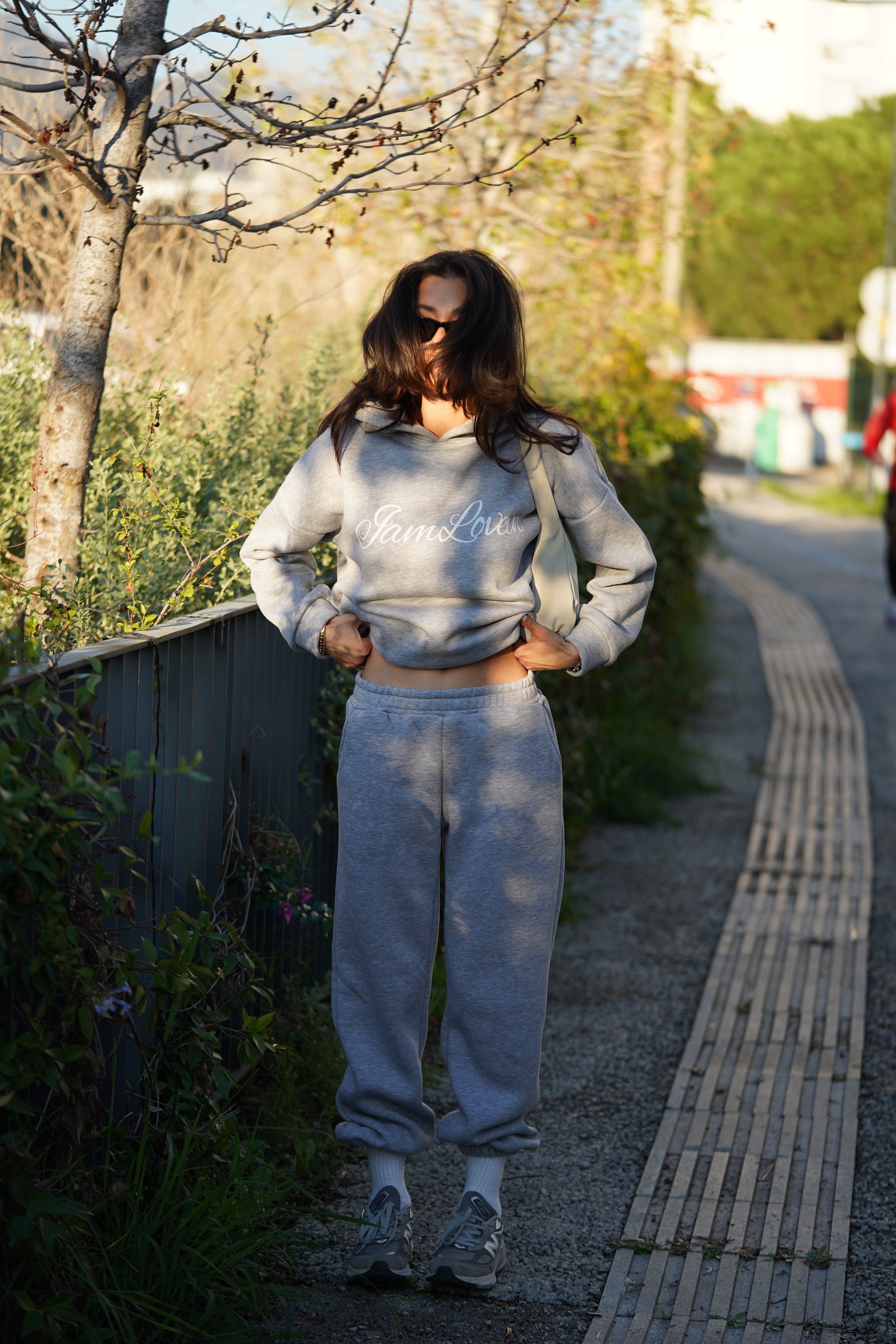 Gri Melanj Eşofman Altı