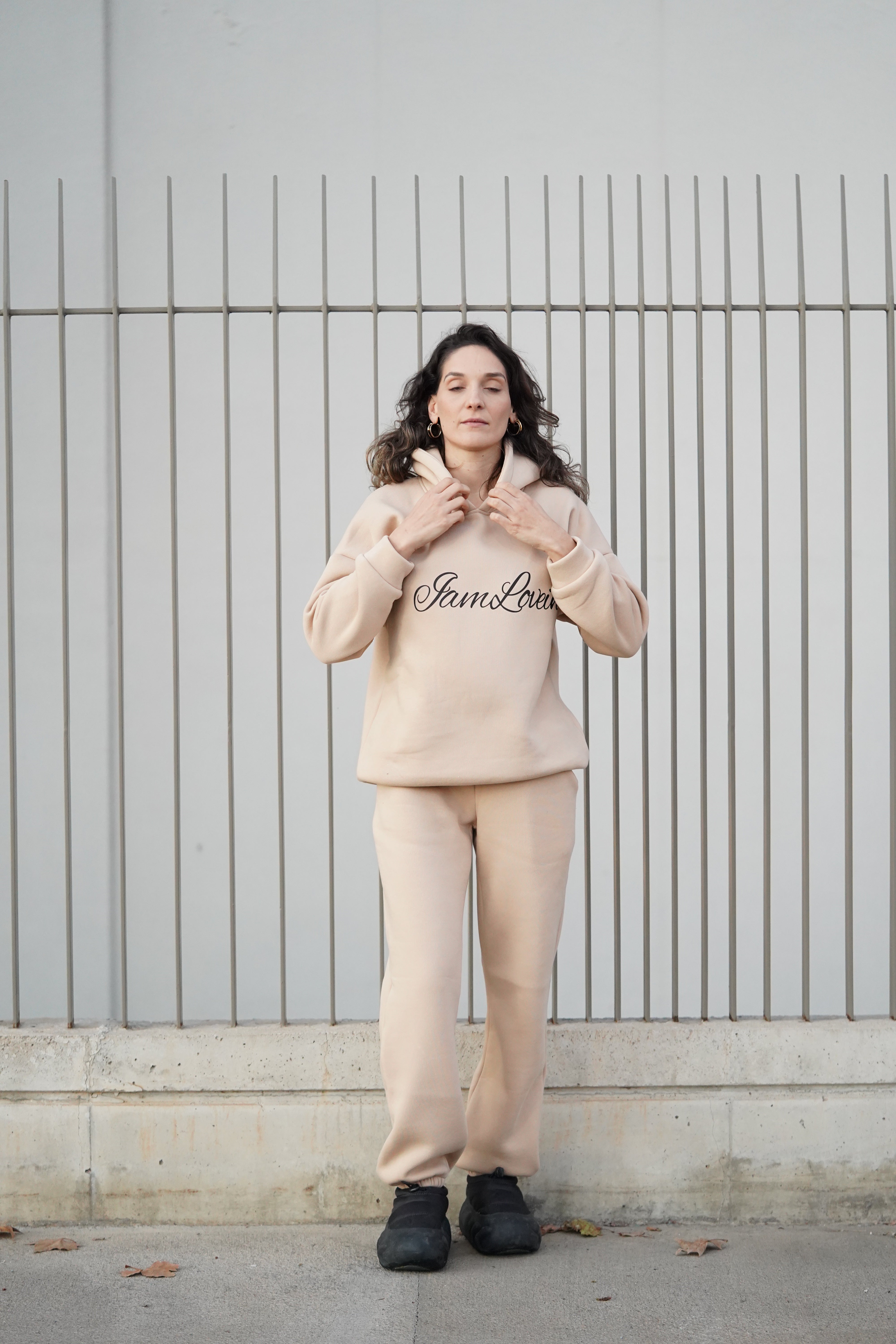 Krem Eşofman Takımı