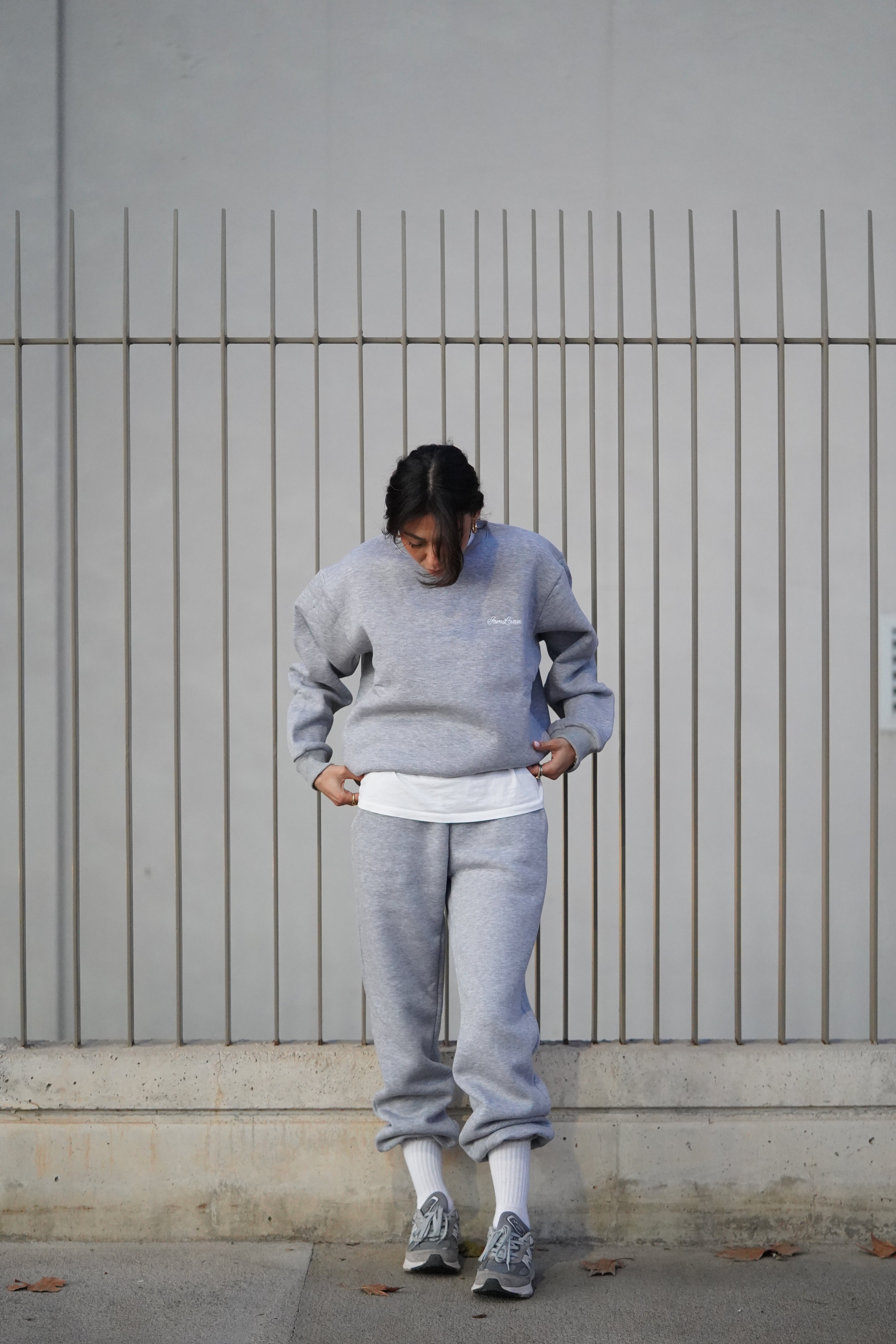 Gri Melanj  Eşofman Altı