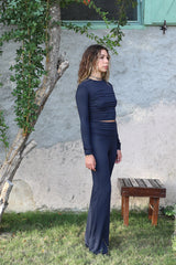 Indigo' Ava Long Sleeve Top