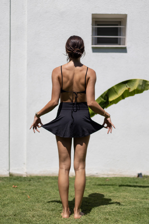 Black' Lola Ultra Mini Shorts Skirt