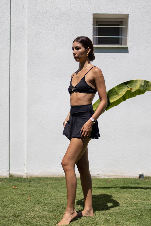 Black' Lola Ultra Mini Shorts Skirt
