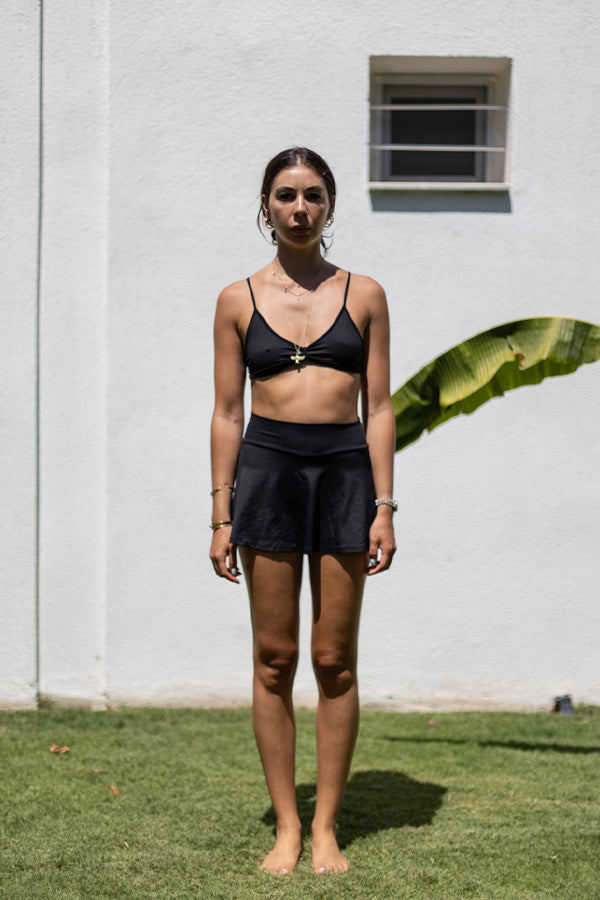 Black' Lola Ultra Mini Shorts Skirt