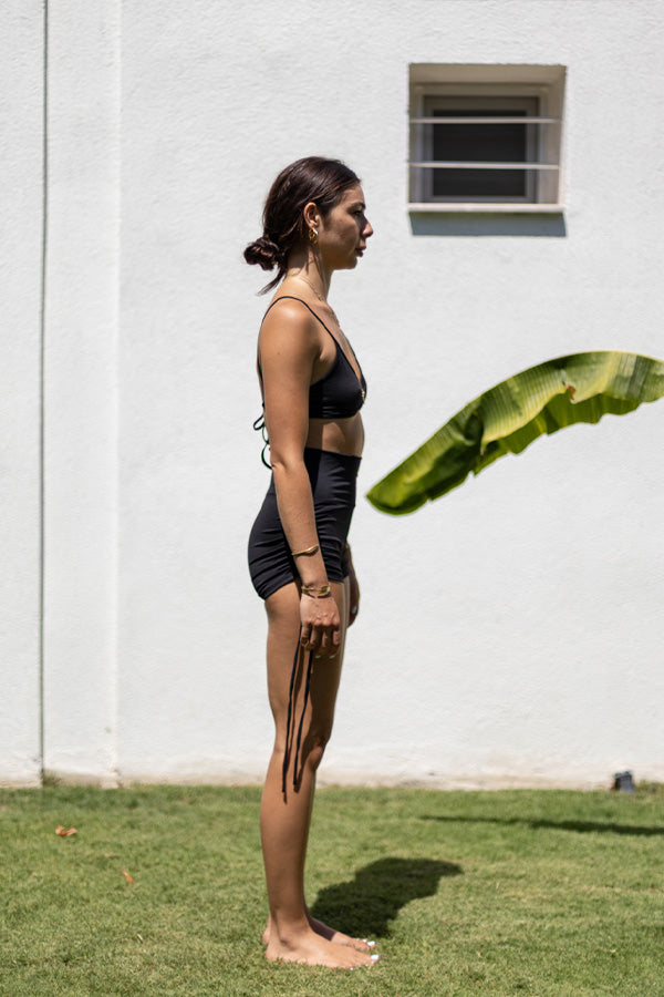 Black'Shirring Shorts