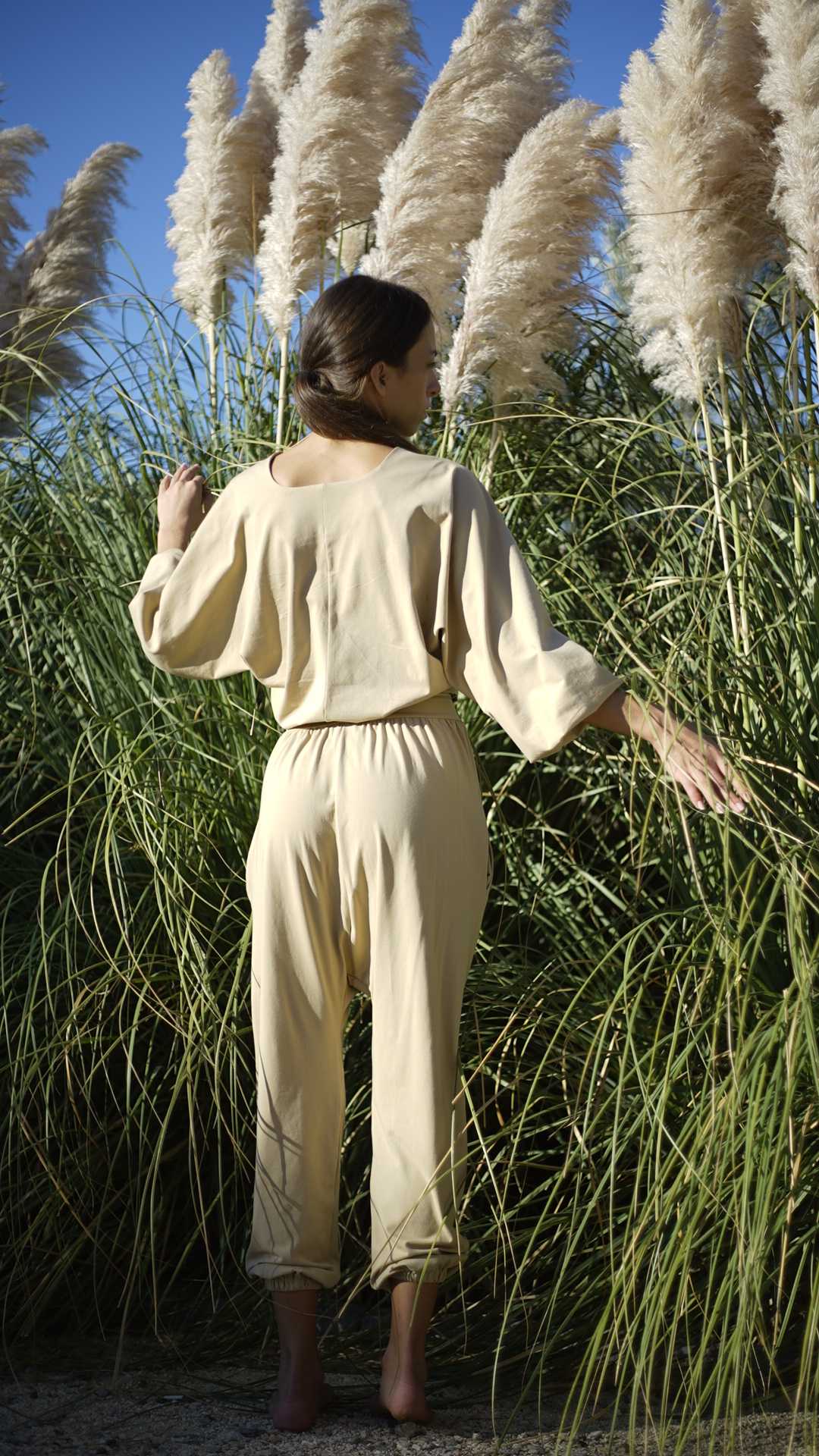 Cream' Uttana Jacket & Shalwar Set