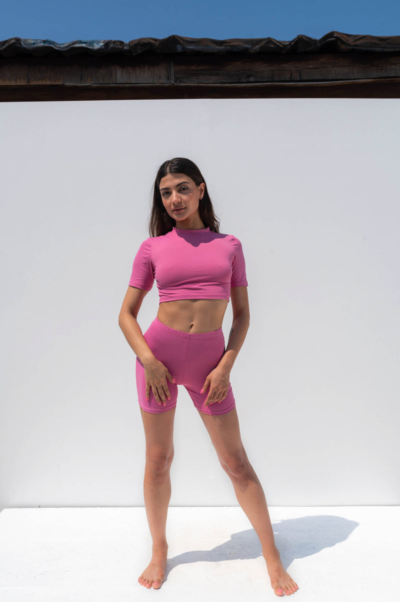 Bubble Gum' Crop Top