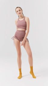 Rosy' Shirring Shorts
