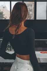 Black' Bat Sleeve Blouse